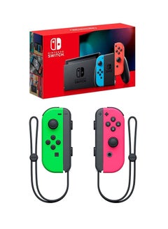 Buy Switch Console (Extended Battery) and Neon Blue and Red Joy‑Con With Extra Neon Pink and Neon Green Joy‑Con in UAE