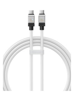 Buy Type C to Type C 100W Cable, Ultra Fast PD Type C Charger for iPhone 15 Pro, iPhone 15 Pro Max, iPhone 15 Plus, MacBook Pro, iPad Pro 2022, iPad Air 5, Samsung Galaxy S23 Ultra, Pixel, PS5, Switch, etc. 1M White White in UAE