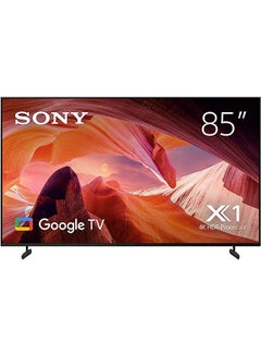اشتري 85 Inch : 4K UHD LED Smart Google TV 2023 Model KD-85X80L Black في الامارات