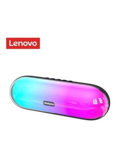 اشتري Thinkplus Bluetooth Portable Mini TWS Bass Stereo Music Surround Wireless Mobile Call Colorful LED Light Speaker Black في الامارات