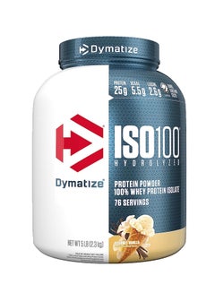 Buy ISO 100 Hydrolyzed Protein Powder - Gourmet Vanilla, 5lbs, 76 Servings in Saudi Arabia