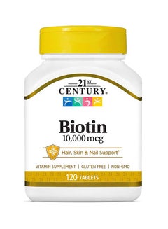 Buy Biotin Hair Skin And Nail Support Vitamin Supplement - 120 Tablets in Saudi Arabia