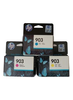 Buy 903 Original Ink Cartridges for Officejet 6950, Officejet Pro 6960 6970 Cyan, Magenta, Yellow in UAE
