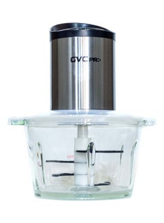 Buy Multi Function Electric Chopper With Glass Bowl 2.0 L 300.0 W GVCH-714 Silver in Saudi Arabia