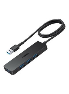 Buy USB-A To 4-Port USB3.0 A HUB Black in UAE