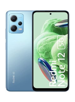 اشتري Redmi Note 12 Dual SIM Ice Blue 8GB RAM 256GB 5G - Global Version في الامارات