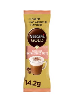 Buy Gold Cappuccino Unsweetened Taste Coffee Mix Sachet 14.2grams in UAE