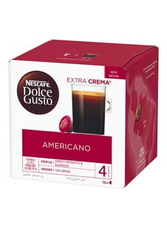 Buy Dolce Gusto Americano Coffee 16 Capsules 136grams in UAE