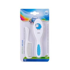 Buy Canpol babies Baby Brush and Comb with soft bristles in Saudi Arabia