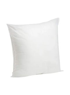 اشتري Square Cushion With Filler مايكروفايبر أبيض 45x45سم في السعودية