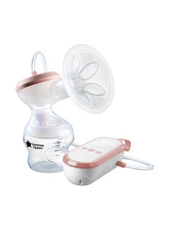 Buy Made for Me Single Electric Breast Pump Strong Suction Soft Feel USB Rechargeable Quiet, Portable Express Modes Baby Bottle Included in UAE