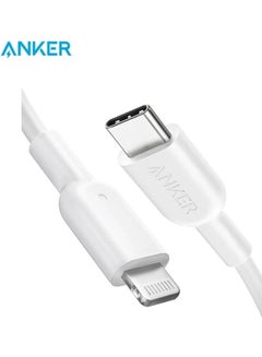 اشتري ANKER PowerLine II PD MFI  Cable USB-C to Lightning 0.9m White في مصر