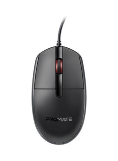 Buy Wired Mouse, Ergonomic Ambidextrous Optical Mouse with 6 million Keystrokes, 1200DPI, 3 Buttons, Hyper-Fast Scrolling, 1.5m Cord and Anti-Slip Grip for MacBook Pro, iMac, ASUS, Dell, CM-1200 Black in UAE