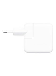 Buy 35W Dual USB-C Port Power Adapter Charger White in UAE