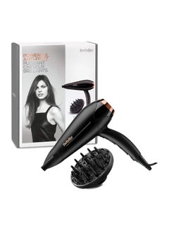 Buy DC Motor Hair Dryer, 2200W 3 Heat & 2 Speed Settings With Cool Shot Button, Ionic Technology For Frizz Free Hair, Comfortable Lightweight With Diffuser, D570SDE Black/Gold 243 (L)  x 94 (W)  x 262 (H)ml in Saudi Arabia