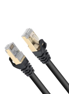 Buy LAN Cable Cat 8 High Speed 10M Black in Saudi Arabia