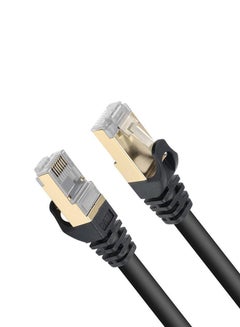 Buy LAN Cable CAT8 30M Black in Saudi Arabia