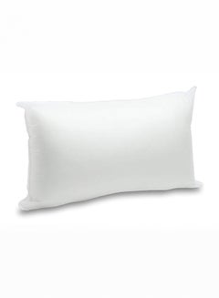 Buy Microfiber Rectangular Cushion Filler Microfiber White 50x30cm in Saudi Arabia