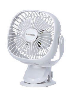 Buy Rechargeable Multifunction Mini Clip Fan OMF1835 White in Saudi Arabia