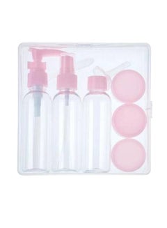 Buy Travel Size 6Pcs Toiletry Bottles Set,  Cosmetic Makeup Liquid Containers With Torage Box - Size 2cm-14cm Clear in Saudi Arabia