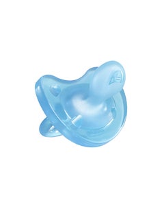 Buy Soother Physio Soft Silicone 0-6m Blue, 1 Piece in UAE