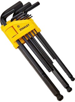 Buy 9-Piece Head Male Spanner Set Yellow / Black Yellow / Black in UAE