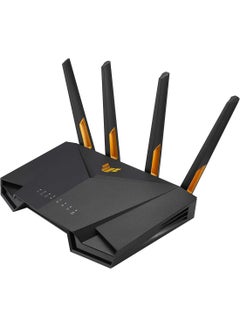 اشتري TUF Gaming AX4200 Dual Band WiFi 6 Extendable Gaming Router, 2.5G Port, Gaming Port, Mobile Game Mode, Port Forwarding, Subscription-free Network Security, Instant Guard, VPN, AiMesh Compatible Black في الامارات