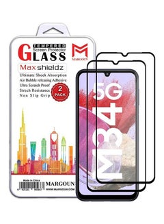 Buy 2 Pack For Samsung Galaxy M34 5G Screen Protector Scratch And Shatter Resistant Anti Bubble HD Film Clear in UAE