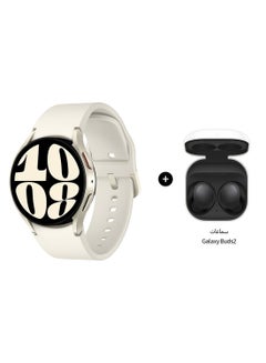 Buy Galaxy Watch 6 40 Mm Cellular Smartwatch + Galaxy Buds 2 Cream in UAE