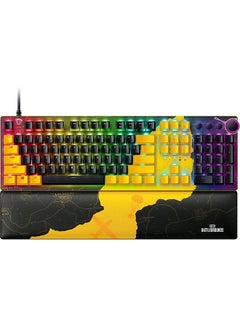 Buy Razer Huntsman V2 Optical Gaming Keyboard PUBG Battleground Edition, Fastest Clicky Optical Switches w/Quick Keystrokes & 8000Hz Polling Rate, Dedicated Media Keys & Dial - Black in UAE