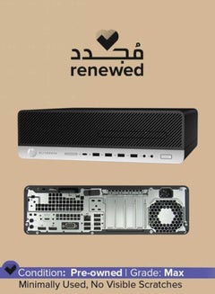 Buy Renewed - EliteDesk 800 G4 Small Form Factor(SFF) Business Desktop,i7-8th/8GB/256GB SSD/Windows 10 Black in UAE