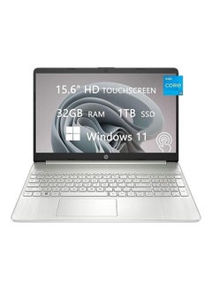 Buy 2022  Touch-Screen Laptop With 15.6-Inch Display, Core i5-1135G7 Processor/32GB RAM/1TB SSD/Intel Iris XE Graphics/Windows 11/LIONEYE MP English/Arabic Silver in UAE