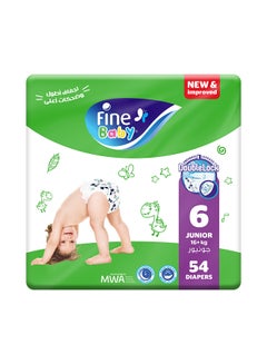 Buy Diapers Size 6 (16+ Kg) Junior, 54 Count - With The New Double Lock Leak Barriers in Saudi Arabia