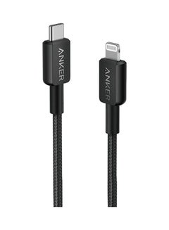 اشتري PD To Lightning Cable For Apple Devices, iPhones, iPads, 0.9 Meters, 322 USB-C To Lightning Cable Black في السعودية