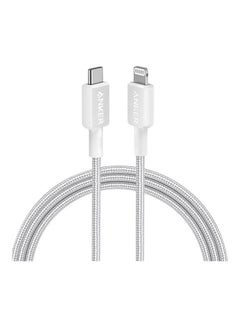 Buy PD To Lightning Cable For Apple Devices, iPhones, iPads, 1.8 Meters, 322 USB-C To Lightning Cable White in UAE