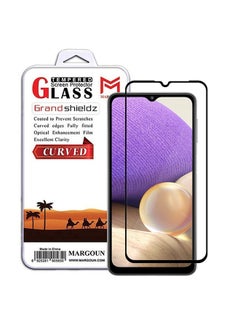 Buy Samsung Galaxy A32 5G Screen Protector Tempered Glass Full Glue Back Black Side in UAE
