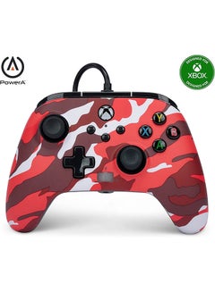 Buy PowerA Enhanced Wired Controller for Xbox Series X|S - Red Camo in UAE