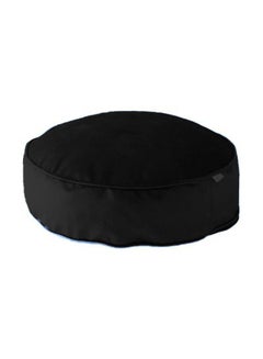 Buy Round Velvet Bean Bag Velvet Black 60x20cm in Saudi Arabia