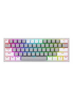 Buy Wired, 2.4Ghz Wireless, Bluetooth Mechanical Gaming Keyboard, 61 Keys Compact w/Grey and White Colour Keycaps, Linear Red Switch, pro Drive/Software Supported in Egypt