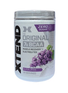 Buy Original 7G BCAA Muscle Recovery + Electrolytes, Glacial Grape - 30 Servings - 390 grams in UAE