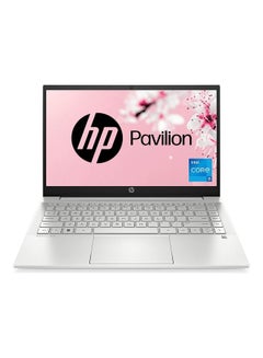 Buy Pavilion 14 14-dv2015TU Laptop With 14-Inch Display, Core i7 1255U Processor/16GB RAM/1TB SSD/Intel Iris XE Graphics/Windows 11 Home English/Arabic Silver in UAE