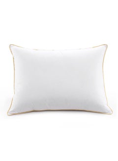 Buy Hotel Pillow, for Back, Neck, and Shoulder Support Soft Fluffy Golden Line Hotel Pillows Microfiber White 75x50cm in Saudi Arabia