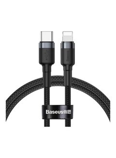 Buy 1M USB C To Lightning 20W QC3.0 Power Delivery Nylon Braided Cable For Iphone 14 13 13 Pro 12 Pro Max 12 11 X XS XR 8 Plus iPad Black in Egypt