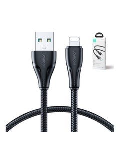 Buy Surpass Series 2.4A 1.2m USB - Lightning Cable - Joyroom S-UL012A11 Black in Egypt