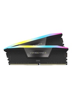 اشتري Vengeance RGB DDR5 RAM 32GB (2x16GB) 5600MHz CL36 Intel XMP iCUE Compatible Computer Memory Black في الامارات