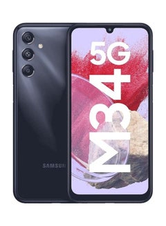 اشتري Galaxy M34 5G Midnight Blue 8GB, 128GB Storage 120Hz AMOLED Display 50MP Triple No Shake Cam 6000 Mah Battery - Indian Version في الامارات