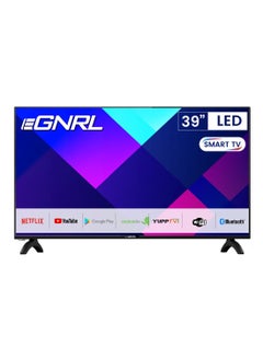 Buy EGNRL 39 Inch Full HD Smart TV Google Play Netflix YouTube And WiFi Bluetooth EGTV40HDS Black in UAE