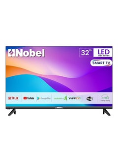 اشتري 32-Inch Smart TV Ultra Slim Display With HDMI USB Netflix And DVBT2 1366x768 Resolution Android 11.0 NTV32SMART أسود في الامارات