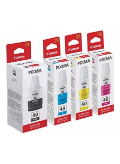 Buy 4-Pack Pigment GI 40 For Pixma G6040 G5040 GM2040 Black/Cyan/Magenta/Yellow in UAE