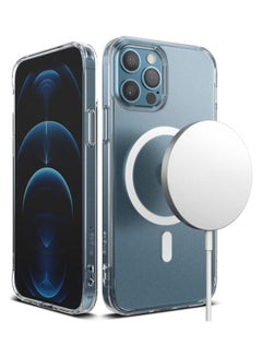 اشتري Fusion Magnetic Compatible With iPhone 12 Pro Max Case Magnetic Wireless Charging Anti Fingerprint Bumper Cover Matte Clear في الامارات